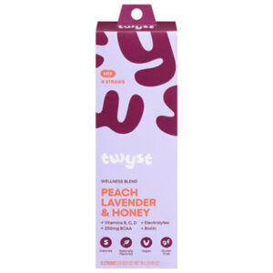 Twyst Wellness Powder Blend Straw Peach Lavender Honey 6ct Box - 6-3 GR