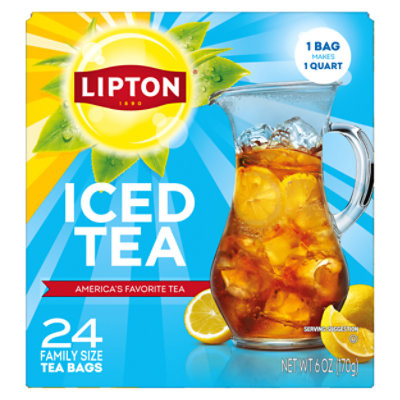 Lipton Iced Tea Bag Black Unsweetened 24.0 Ct - 24 CT