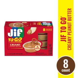 Jif To Go Creamy Peanut Butter 8 Count 1.1 Ounce - 8-1.1 OZ