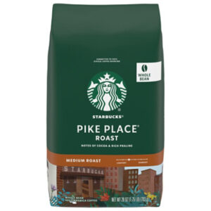 Starbucks Pike Place Roast Whole Bean Coffee 28oz Bag - 28 OZ