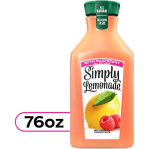Simply Lemonade W/ Raspberry Bottle, 76 Fl Oz - 76 FZ