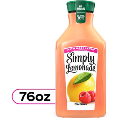 Simply Lemonade W/ Raspberry Bottle, 76 Fl Oz - 76 FZ