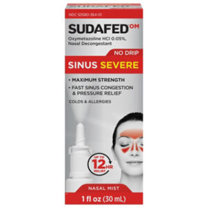 Sudafed Om Sinus Severe No Drip Nasal Spray 1fz - 1 FZ