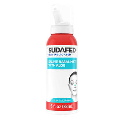 Sudafed Soothing Saline Plus Aloe Nasal Mist 1fz - 3 FZ