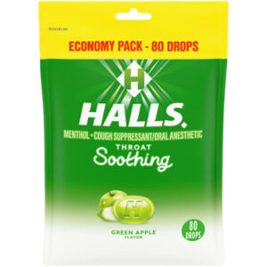 Halls Green Apple Cough Drops 80 Ct - 80 CT