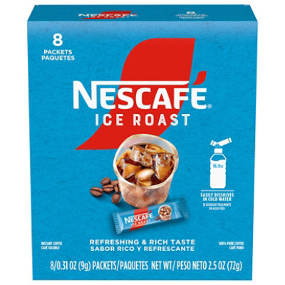 Nescafe Instant Ice Roast Coffee 8x9g - 2.5 OZ