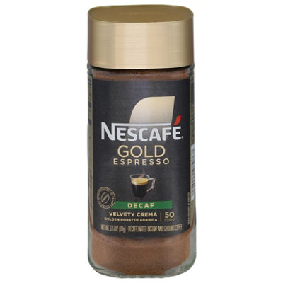 Nescafe Gold Decaf Espresso Instant Coffee 90gram Jar - 3.17 OZ