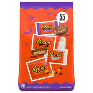 REESE'S Assorted Flavored Snack Size Peanut Butter Halloween Candy Bag - 30.45 Oz
