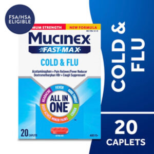 Mucinex Maximum Strength Fast-Max Caps Cold & Flu- 20 Count