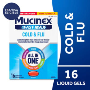 Mucinex Fast-Max Cold & Flu Liquid Gels - 16 Count