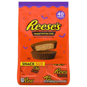 REESE'S Milk Chocolate Snack Size Peanut Butter Cups Halloween Candy Bag - 22.55 Oz