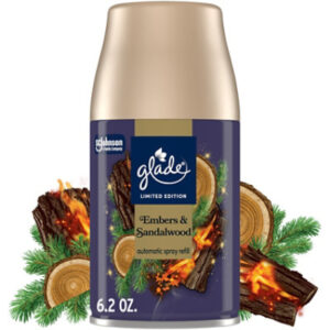 Glade Automatic Spray Refill, Limited Edition Embers & Sandlewood - 6.2 Oz - 6.2 OZ