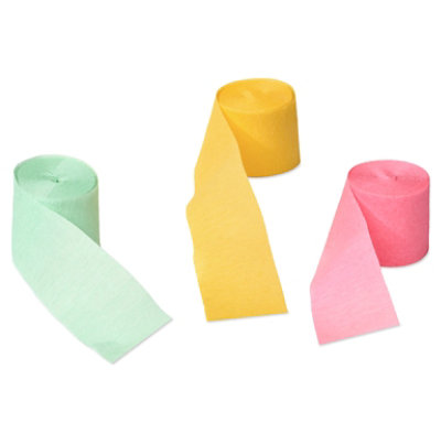 American Greetings Pink/Yellow/Green 30' Birthday Paper Streamers - 3 Count