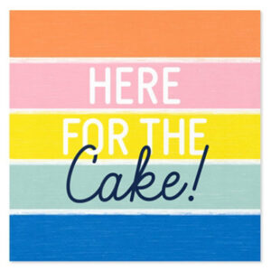 American Greetings Here for the Cake Birthday Lunch Napkins - 20 Count