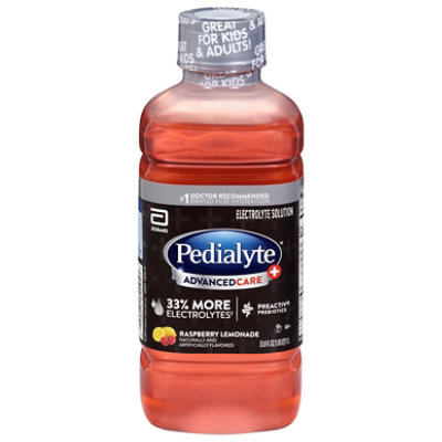 Pedialyte Advance Care - Rsbry Lmde - 33.8 FZ