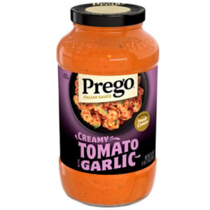 Prego Creamy Tomato Pasta Sauce With Garlic, 24 Oz - 23.75 OZ