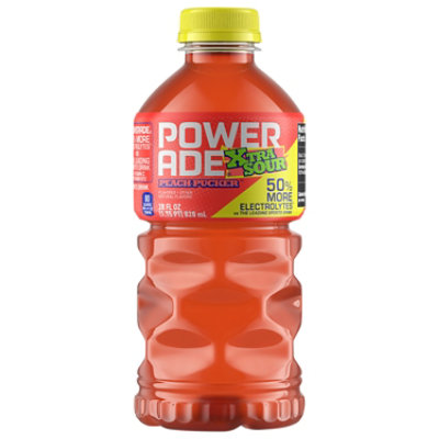 Powerade Xtra Sour Peach Pucker 28fz - 28 FZ