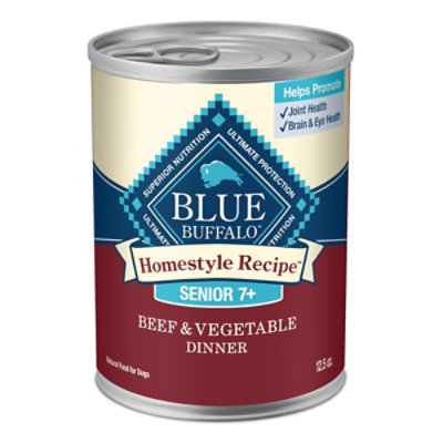 Blue Buffalo Blue's Homestyle Recipe Natural Adult Wet Dog Food Senior Beef - 12.5 OZ