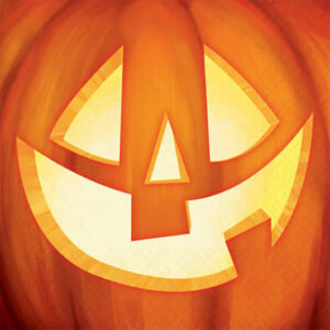 Signature Select Pumpkin Glow Beverage Napkins - 16 Count