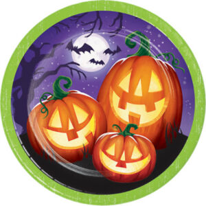 Signature Select Pumpkin Glow Dinner Plate - 8 Count