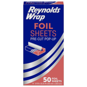 Reynolds Wrappers Aluminum Foil Foodwrap 14 Inch 14 Inch X 10.25 Inch 1 Pack 50 Count - 50 CT