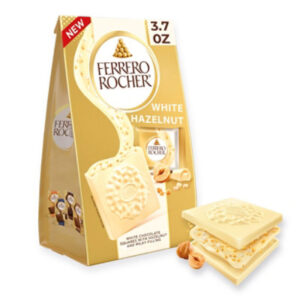 Ferrero Rocher White Hazelnut Chocolate Squares - 3.7 Oz