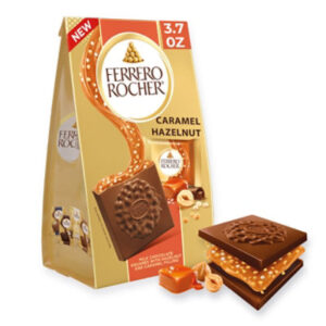 Ferrero Rocher Caramel Hazelnut Chocolate Squares - 3.7 Oz