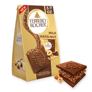 Ferrero Rocher Milk Hazelnut Chocolate Squares - 3.7 Oz
