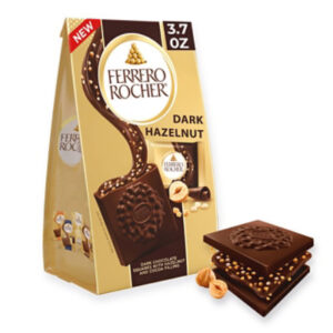 Ferrero Rocher Dark Hazelnut Chocolate Squares - 3.7 Oz