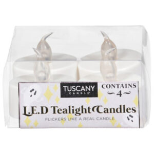 Tuscany Candle White Led Tealights ? 4 Count