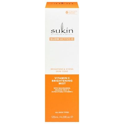 Sukin Mist Glow Active Vitamin C Brightening Mist - 4.23 FZ