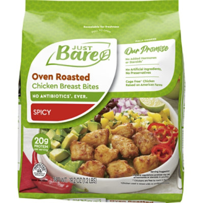 Just Bare Oven Roasted Chicken Breast Bites 19.2 Oz - 19.2 OZ
