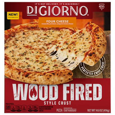 Digiorno Frozen Wood Fired Pizza Four Cheese - 14.6 OZ