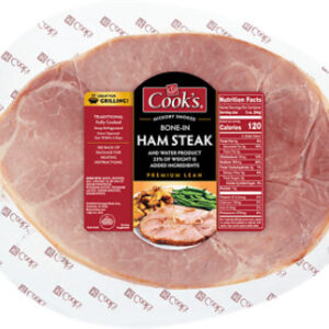 Cook's Hickory Smoked Bone-in Ham Steak - 21 OZ