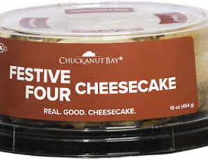 Chuckanut Bay Foods Festive Four Assorted Cheesecake 5 Inch - 16 OZ