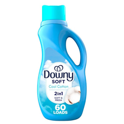 Downy Soft Liquid Fabric Conditioner, Cool Cotton - 44 Fl. Oz - 44 FZ