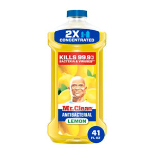 Mr. Clean Antibacterial Multi-surface Cleaner 2x Concentrated, Lemon - 41 Fl. Oz. - 41 FZ