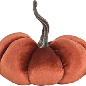 Overjoyed Boutique Velvet Pumpkin Medium Orange - Each