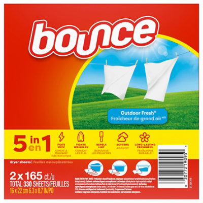 Bounce Dryer Sheets, Outdoor Fresh - 330 Ct. - 330 CT